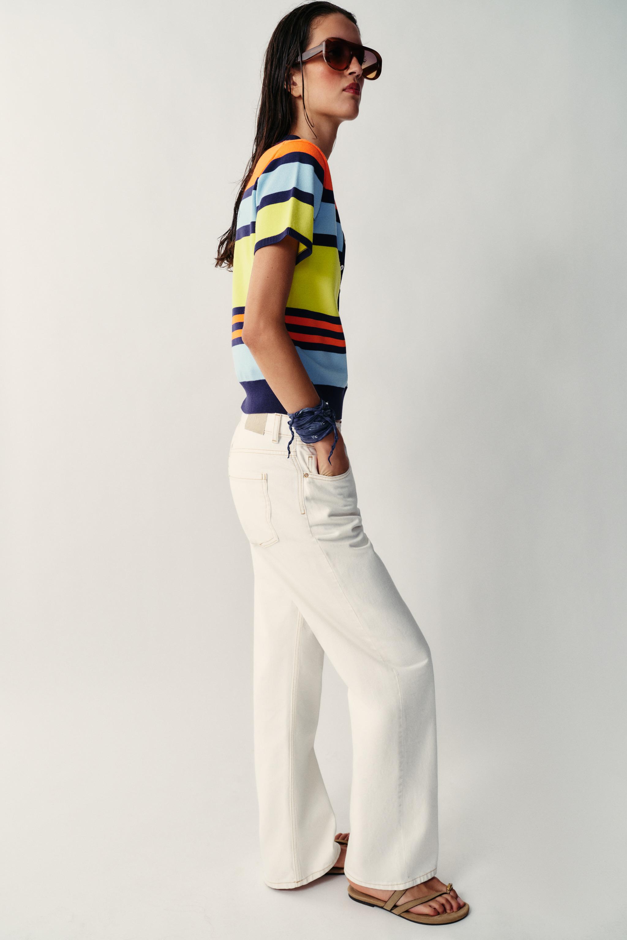 STRIPED KNIT POLO